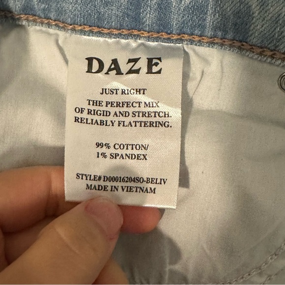 Daze Light Blue Wide Leg Women's Jeans - Picture 6 of 11